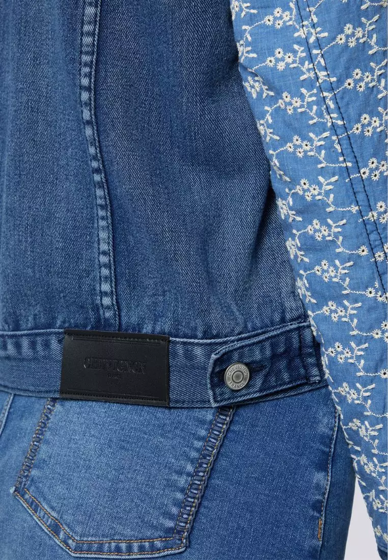 Chevignon Women's Fabric Mixed Denim Jacket 2025 Buy Chevignon