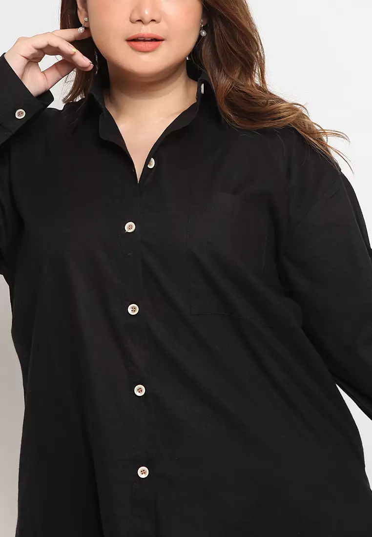 Plus Size Shirt Rui Black