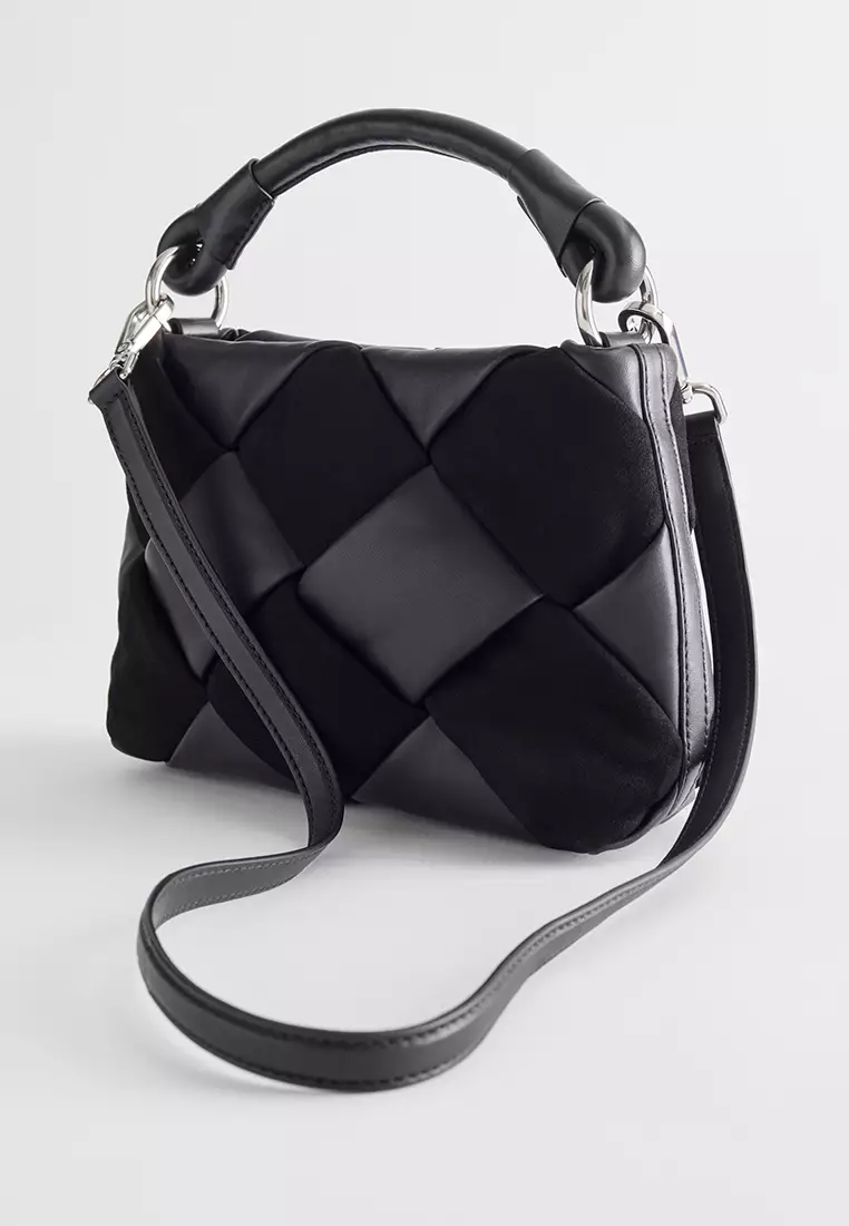 Braided Leather Crossbody Bag