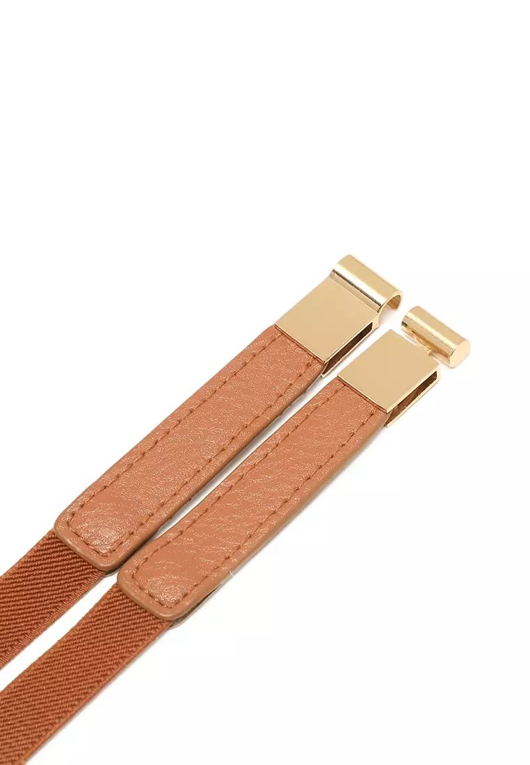 GYKACO JANE Brown - Ikat Pinggang Wanita - Fashion Belt / Sabuk (Import)