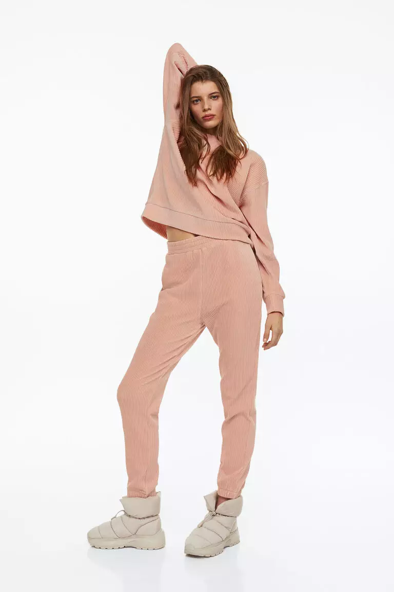 H&m 2024 velour joggers