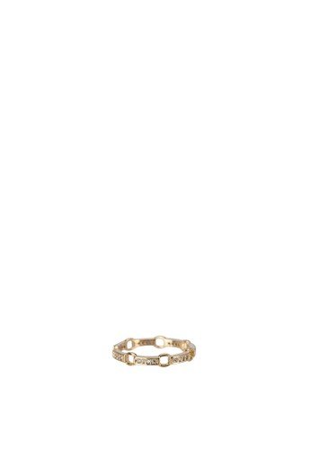 Cesprit twlaudia 鏤空閃鑽戒指, 飾品配件, 女裝飾品