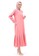 Evernoon pink Natalia Dress Muslimah Wanita Long Sleeve Polos Design Casual Regular Fit - Dusty 15E7BAAB78BBE9GS_4