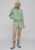 Les Girls Les Boys green Single Jersey Deconstructed Loose Shorts 1FCAFAA80E8405GS_4