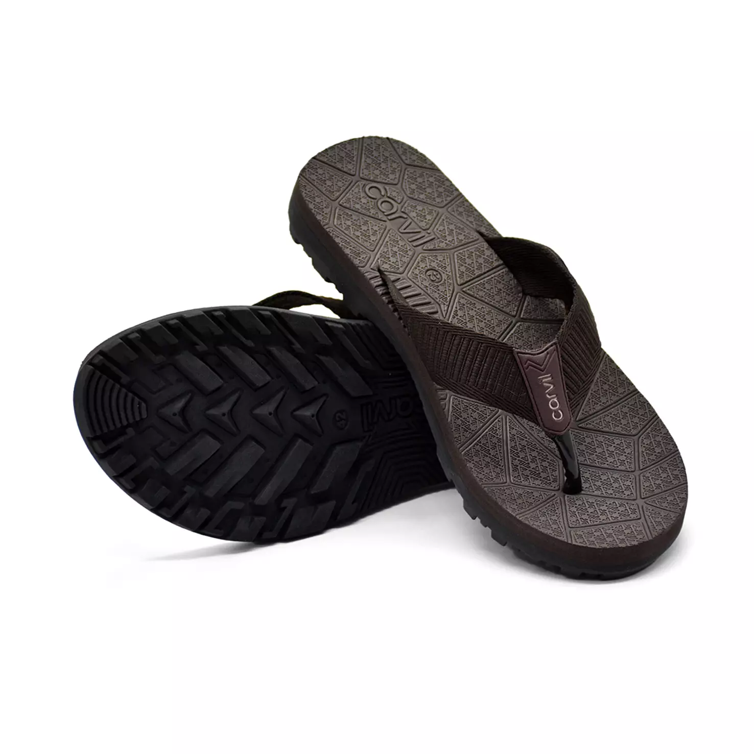 Carvil Sandal Pria Detron-Me Brown