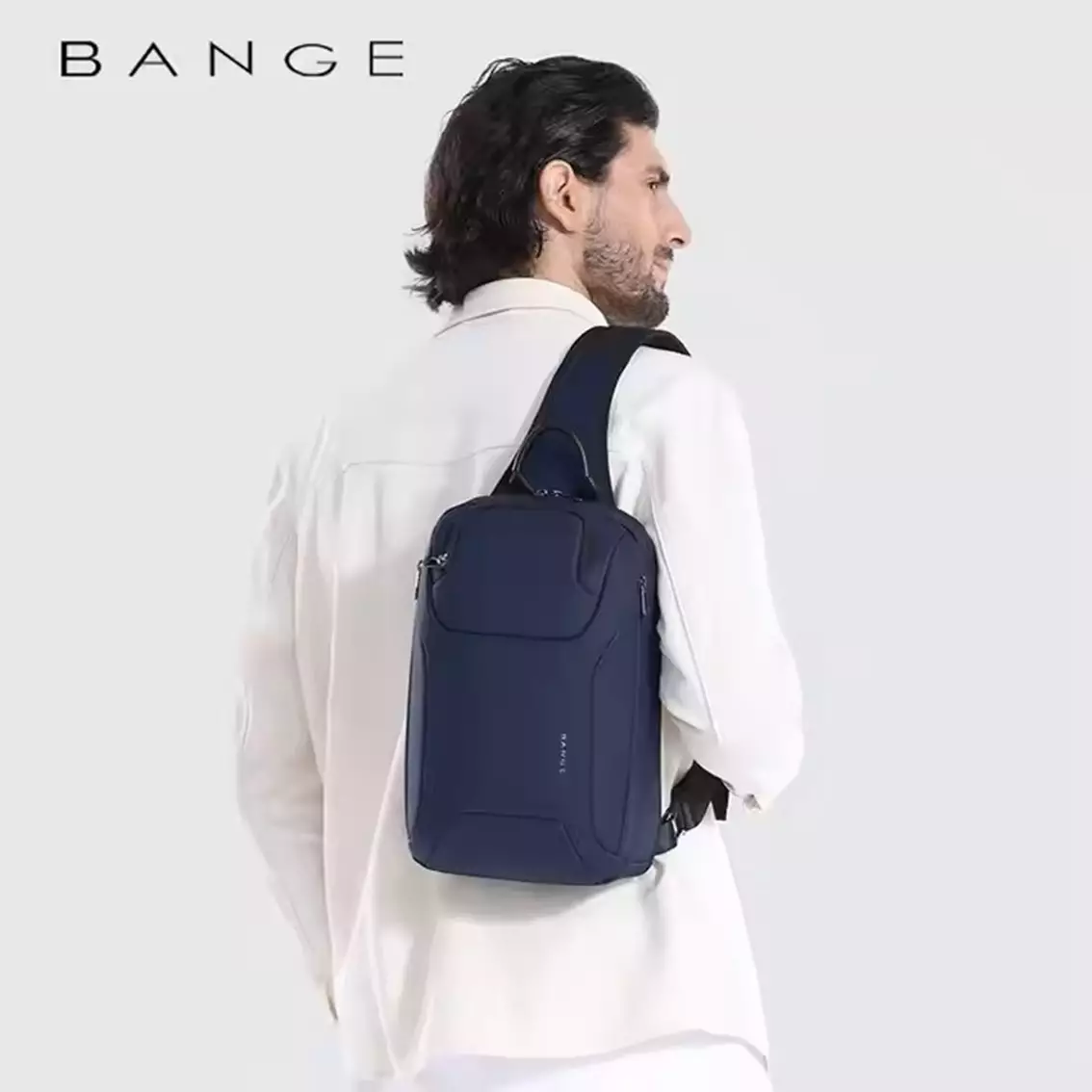 Bange BG8031 Tas Selempang Pria Sling Bag Pria crossbody bag- BLUE
