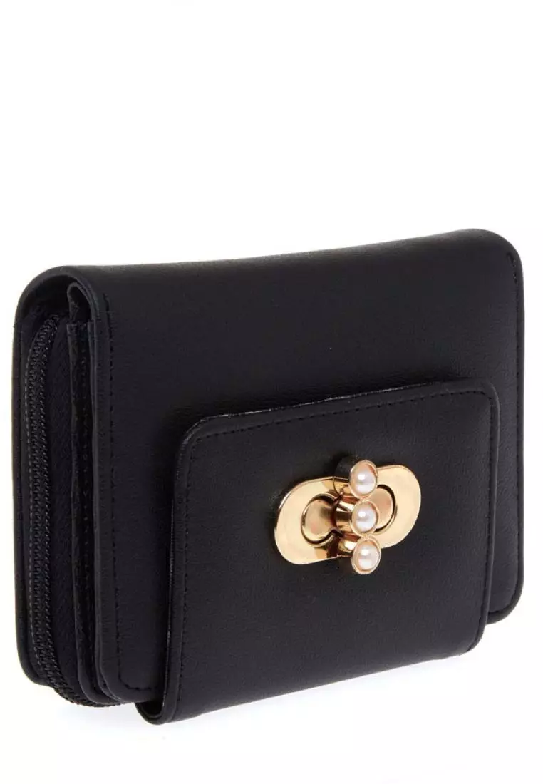 Jasmeen Card Wallet Simple Dompet Wanita Premium Quality - Black