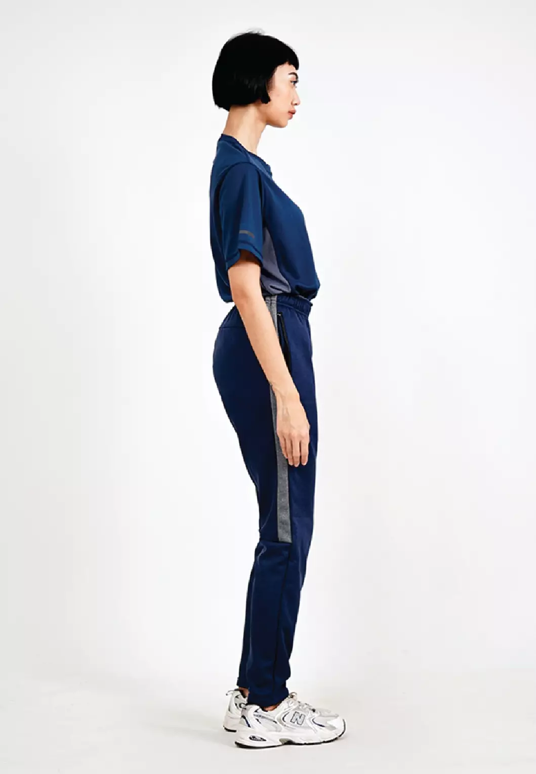 Tiento Setelan Olahraga Wanita Kaos Lari Dry Fit Lengan Pendek Baju Running Celana Panjang Training Gym Fitness Sport Extra Lite