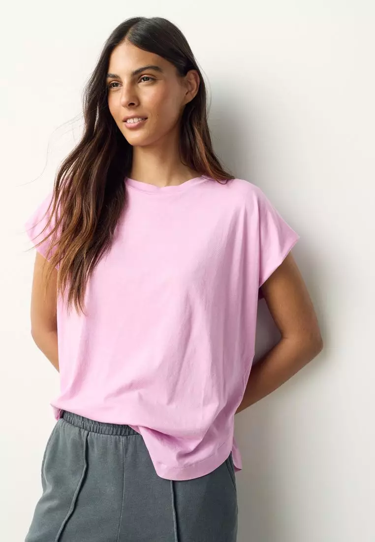 Cotton Modal Cap Sleeve TENCEL™ Modal Blend T-Shirt