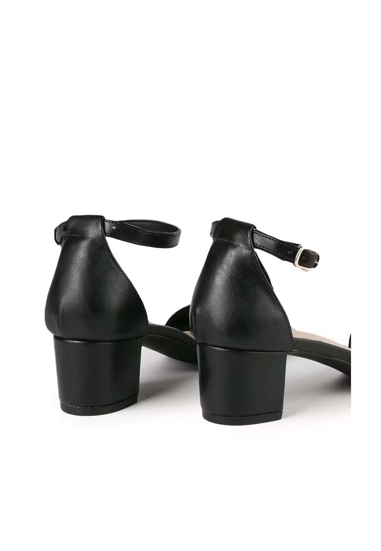 Beth Sandal Ankle Strap Low Heels Wanita