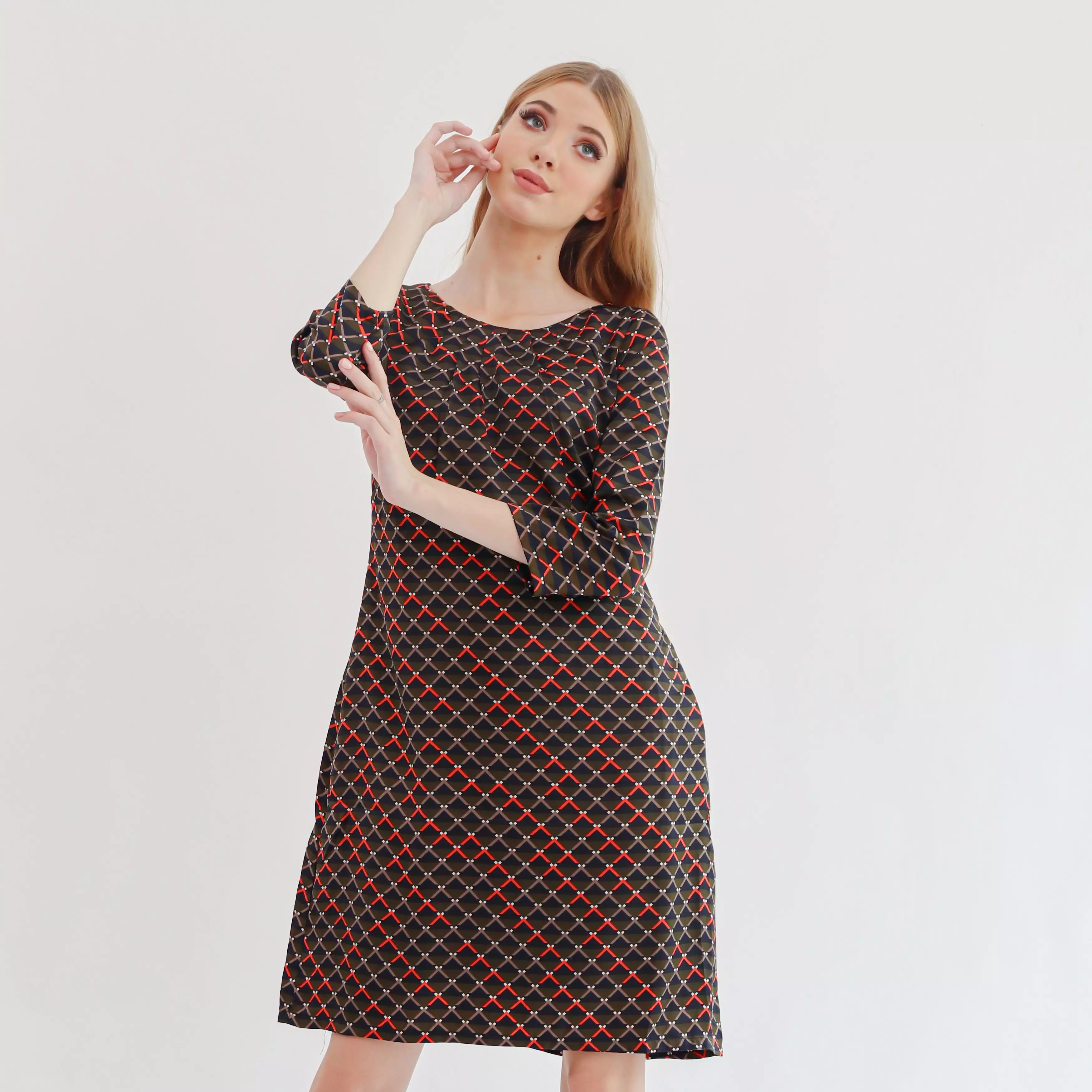 Eris Dress In Green Print