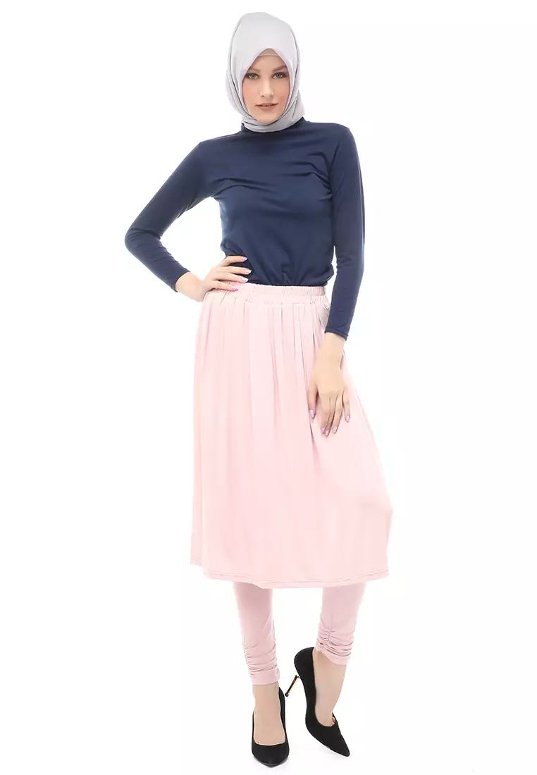 Najwa Rok Legging Olahraga Wanita Muslimah Relaxed Fit - Dusty