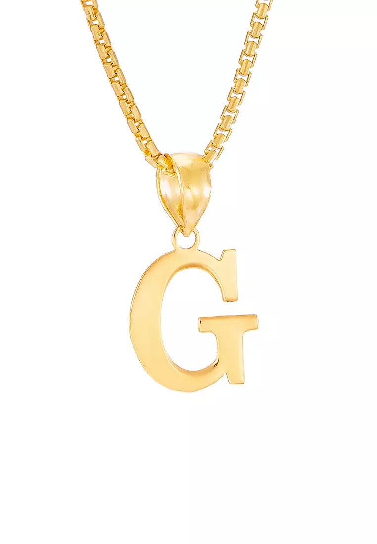 HABIB 916/22K Yellow Gold Alphabet Pendant STP060723(G)