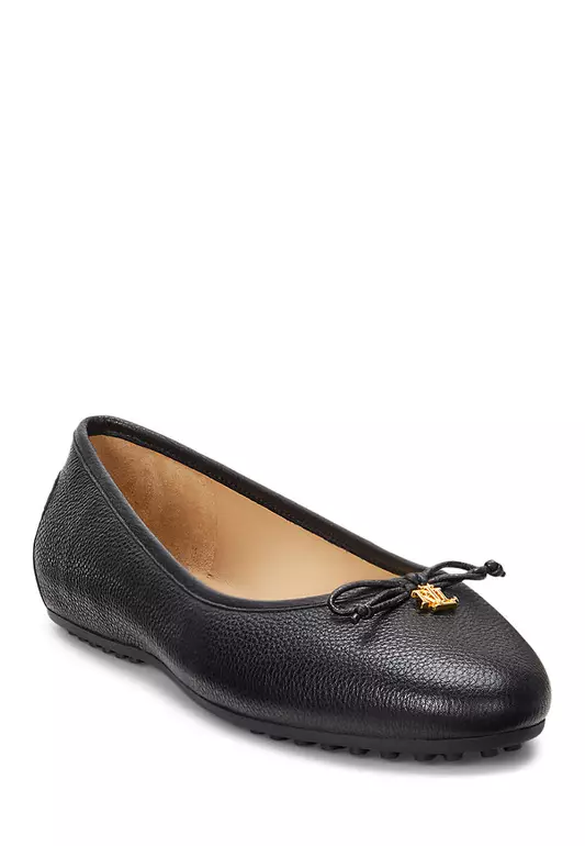 Lauren Ralph Lauren  Jayna Pebbled Leather Driver Flat