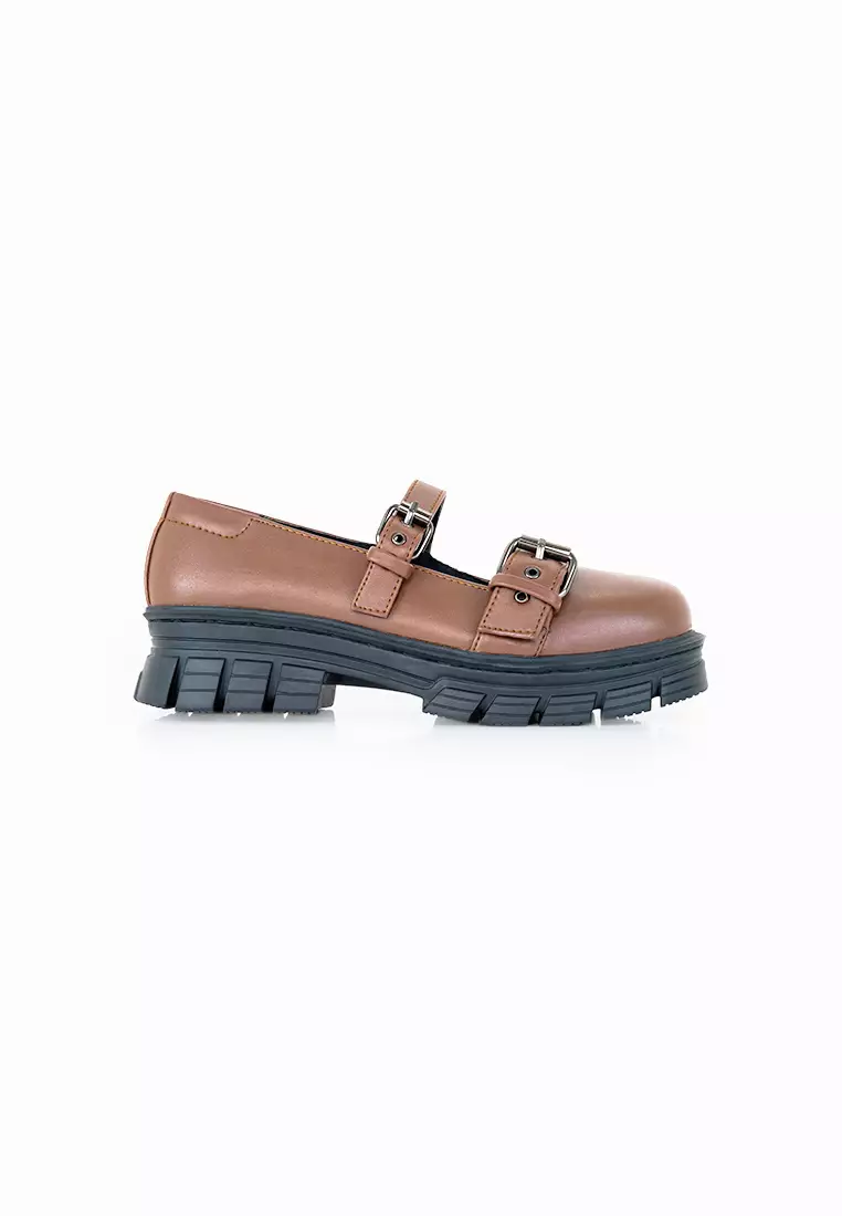 SEIS Retro Sepatu Docmart Wanita / Loafers Wanita