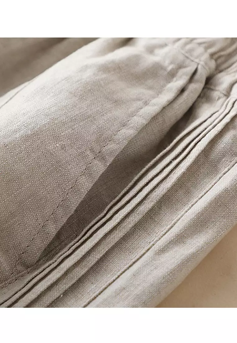 Loose Straight Cotton-flax Pants RZ9031