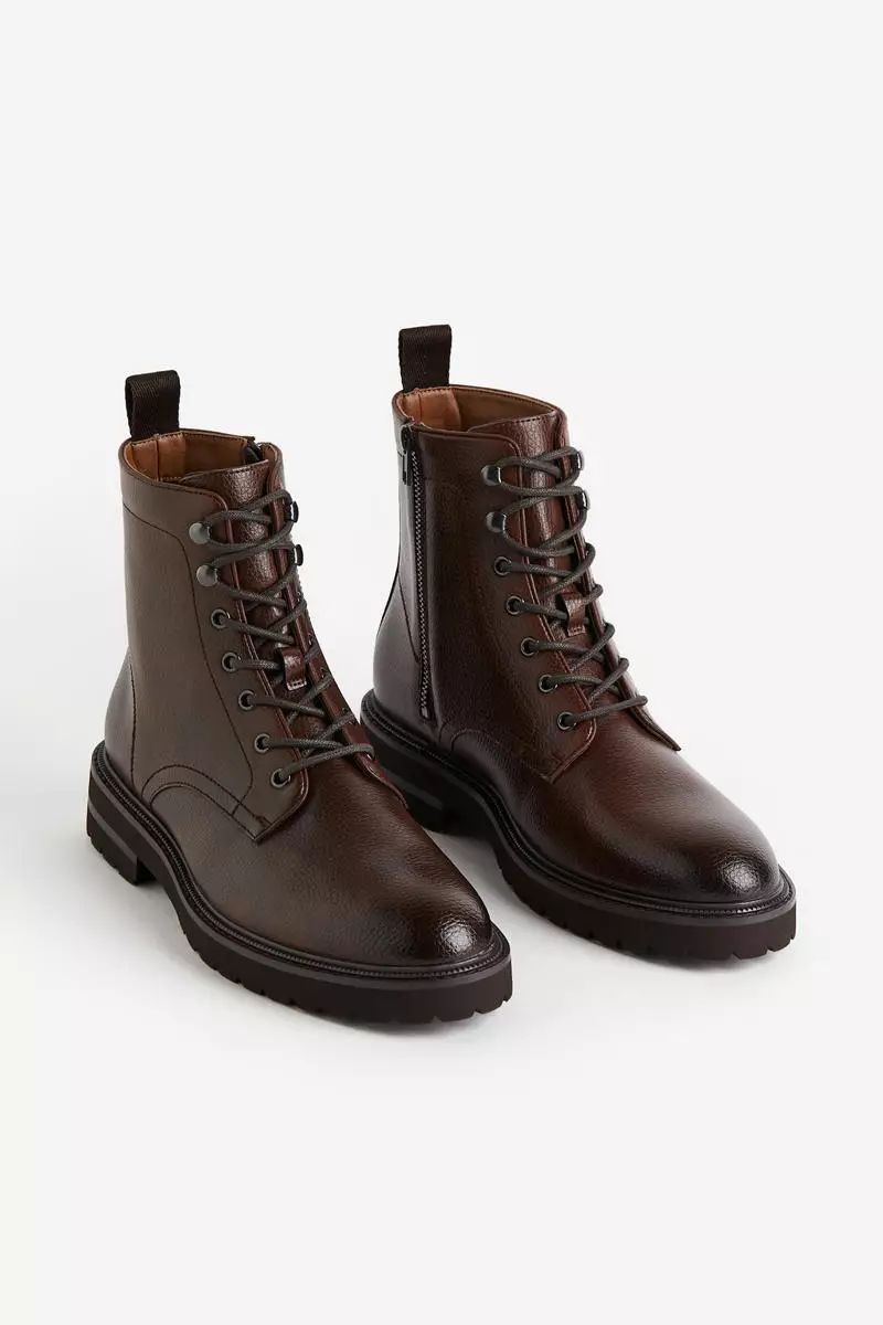 Buy H M Lace up boots 2024 Online ZALORA Singapore