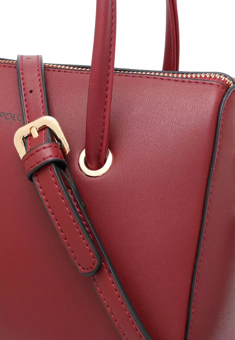 Women's Top Handle Bag / Sling Bag / Crossbody Bag (Tas Selempang / Tas Tangan) - Merah