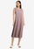 GAP purple Sleeveless Swing Midi Dress F909DAA463EA5EGS_3