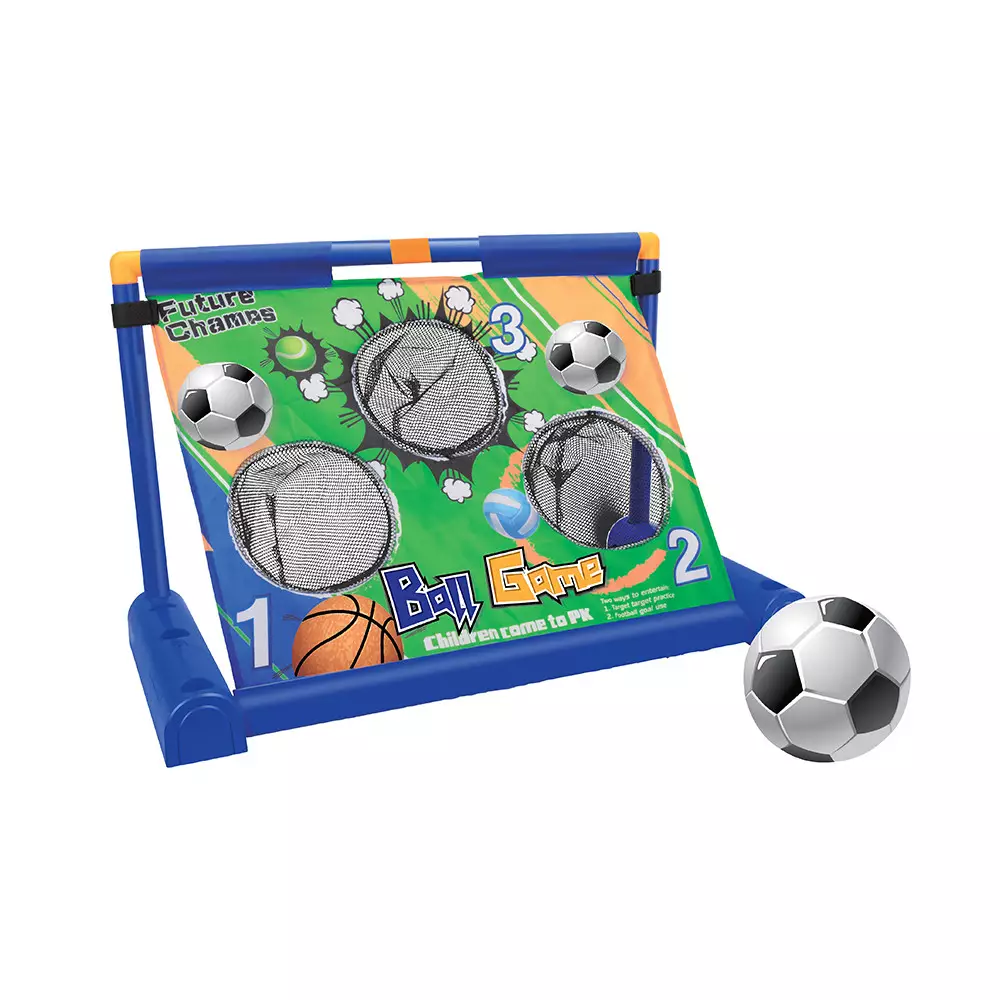 PASO SET FOOTBALL ELECTRONIC MOVING GOAL - MIX