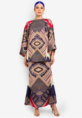 Tapestry Kimono Kurung from Tom Abang Saufi for ZALORA in Multi