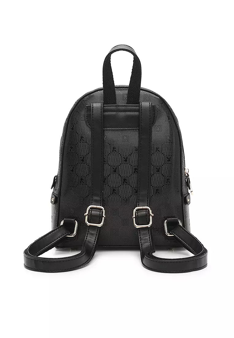 Buy PLAYBOY BUNNY Women's Monogram Backpack - Khaki Online | ZALORA ...