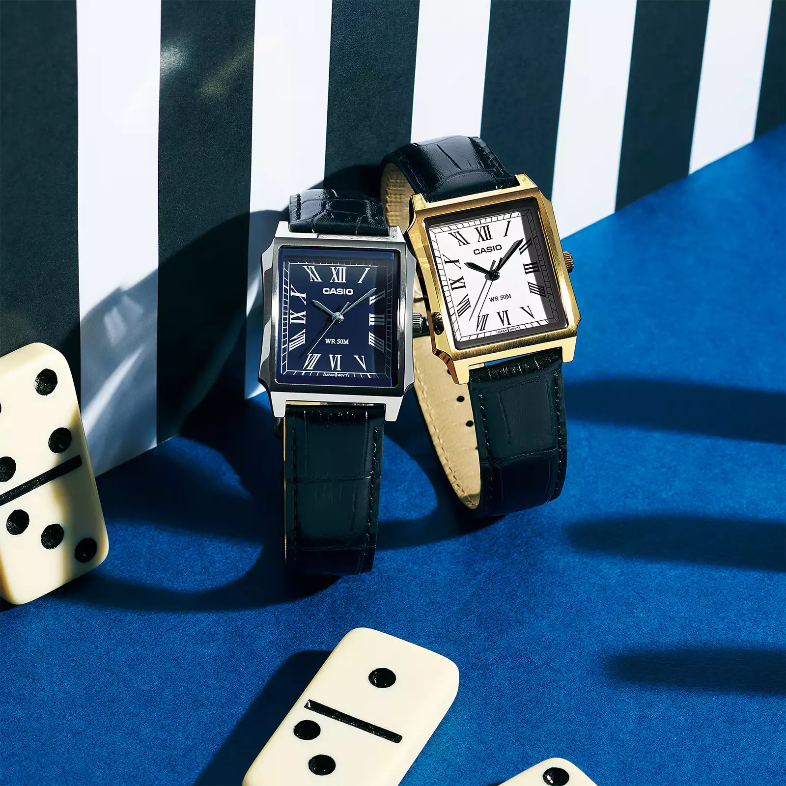 Casio Standard Series - Jam Tangan Analog Pria - Black Leather Strap - MTP-B190L-2BV