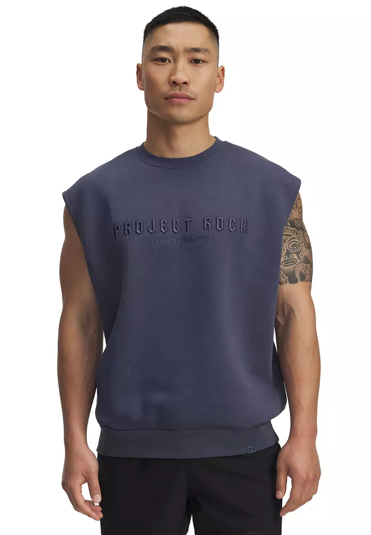 Sleeveless The Rock Shirts Under Armour Men's Project Rock Iso