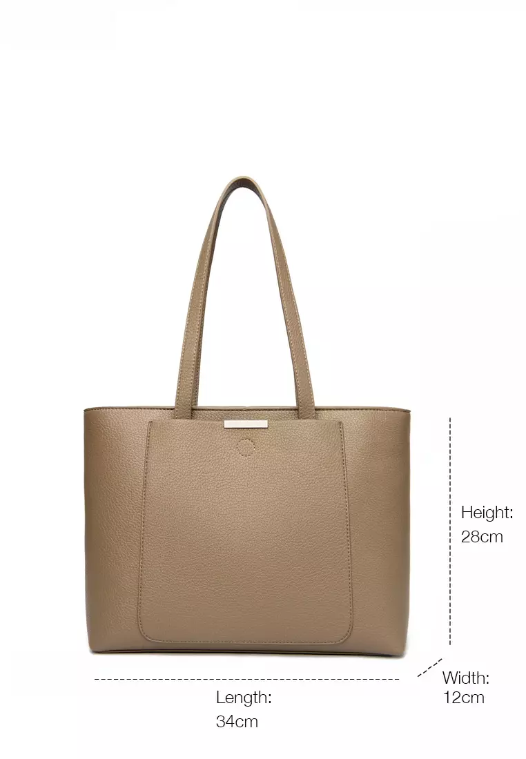 Minimalistic Chic Faux Leather Tote Bag