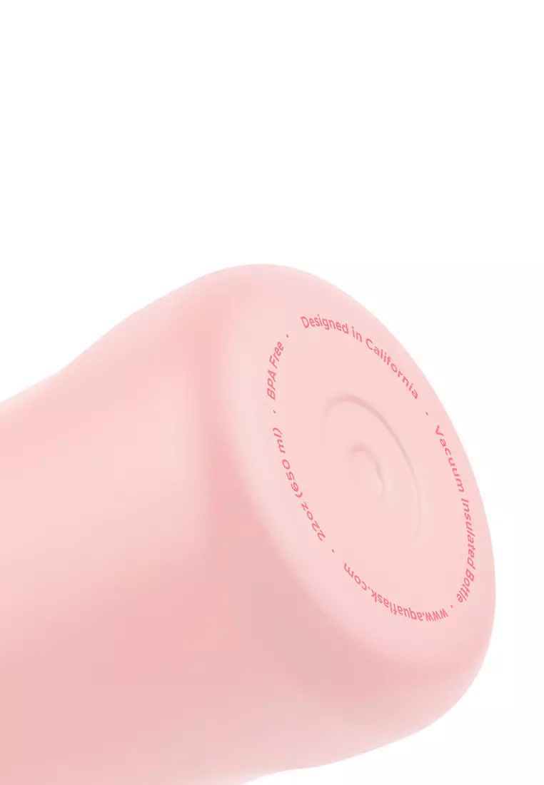 22oz Blush New Sports Lid Bottle Wide Mouth Vacuum Insulated Stainless Steel Drinking Water Bottle