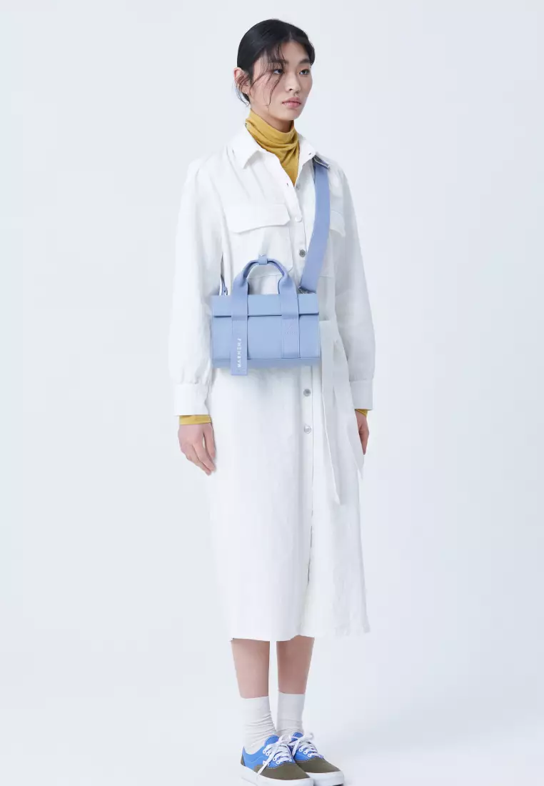 LUDY Vegan Leather Crossbody Bag Sky Blue