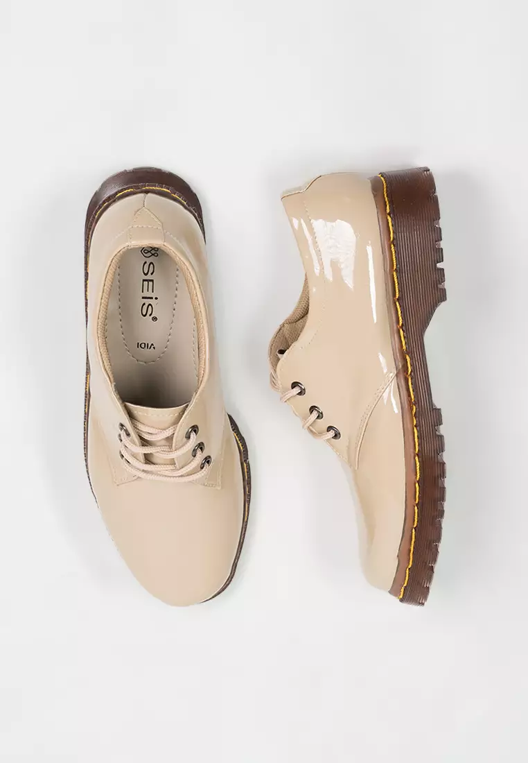 Seis Vidi Sepatu Docmart Wanita Series-CREAM