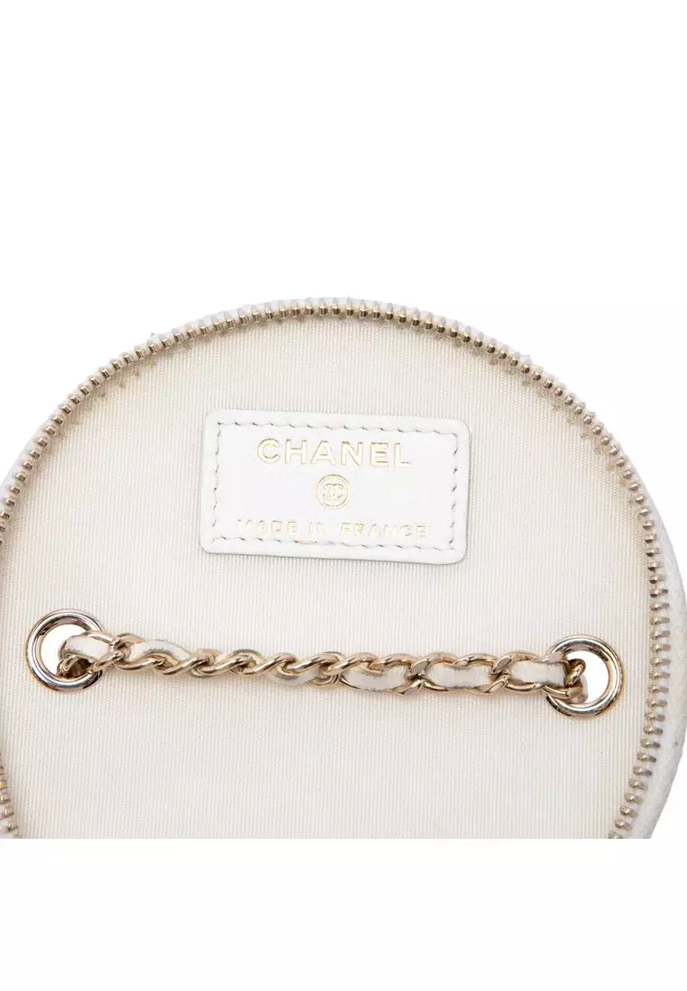 Pre-Loved Chanel Quilted Lambskin Chain And Charm Vanity Case