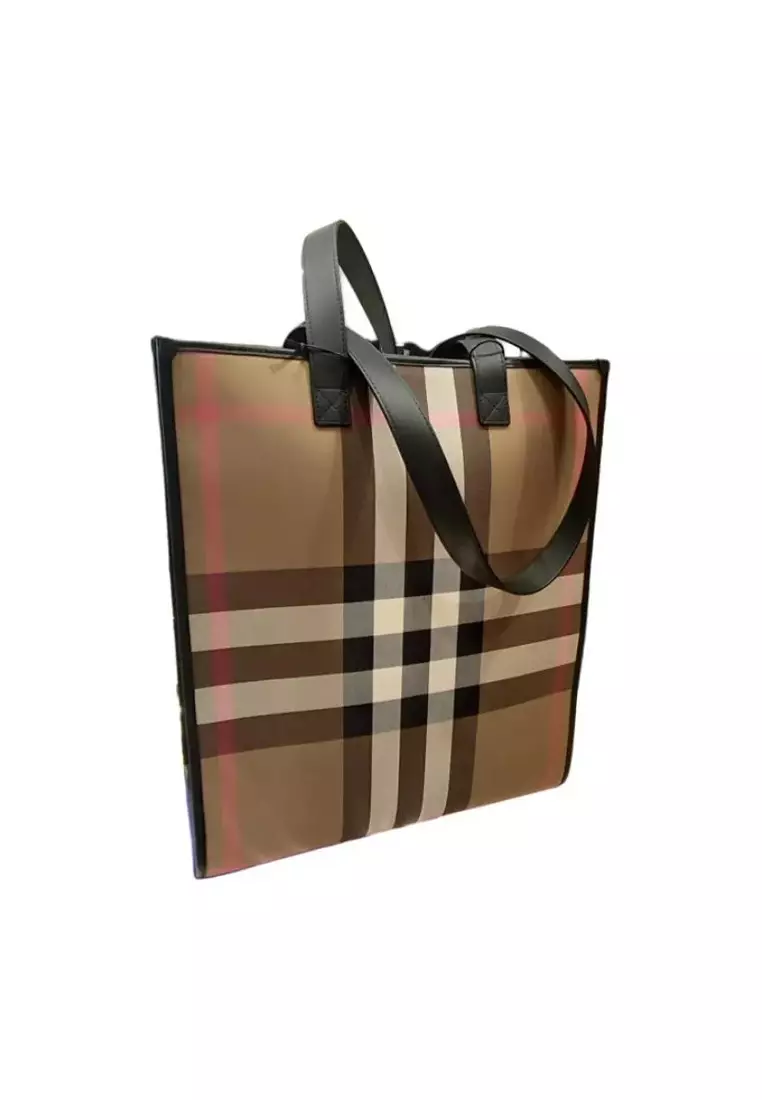 Buy BURBERRY Book Tote Bag in Taupe Brown 80845511 2026 Online