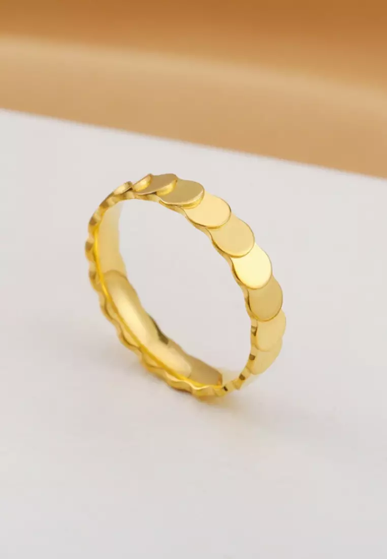 Buy CELOVIS Colin Band Eternal Ring in Gold 2026 Online | ZALORA