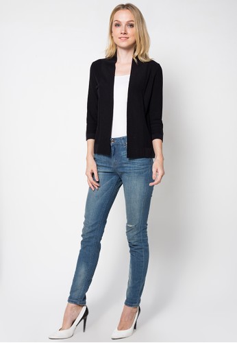Jual Noir Sur Blanc Ladies Cardigan  3 4 Sleeve Original 