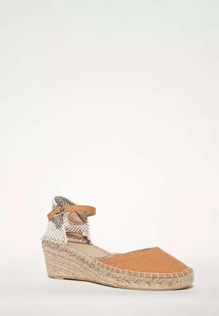 Discount on Espadril  shoes - SKU: Petra5 Wedges Cinnamon