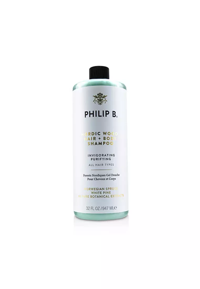 Buy Philip B PHILIP B Nordic Wood Hair + Body Shampoo (Invigorating