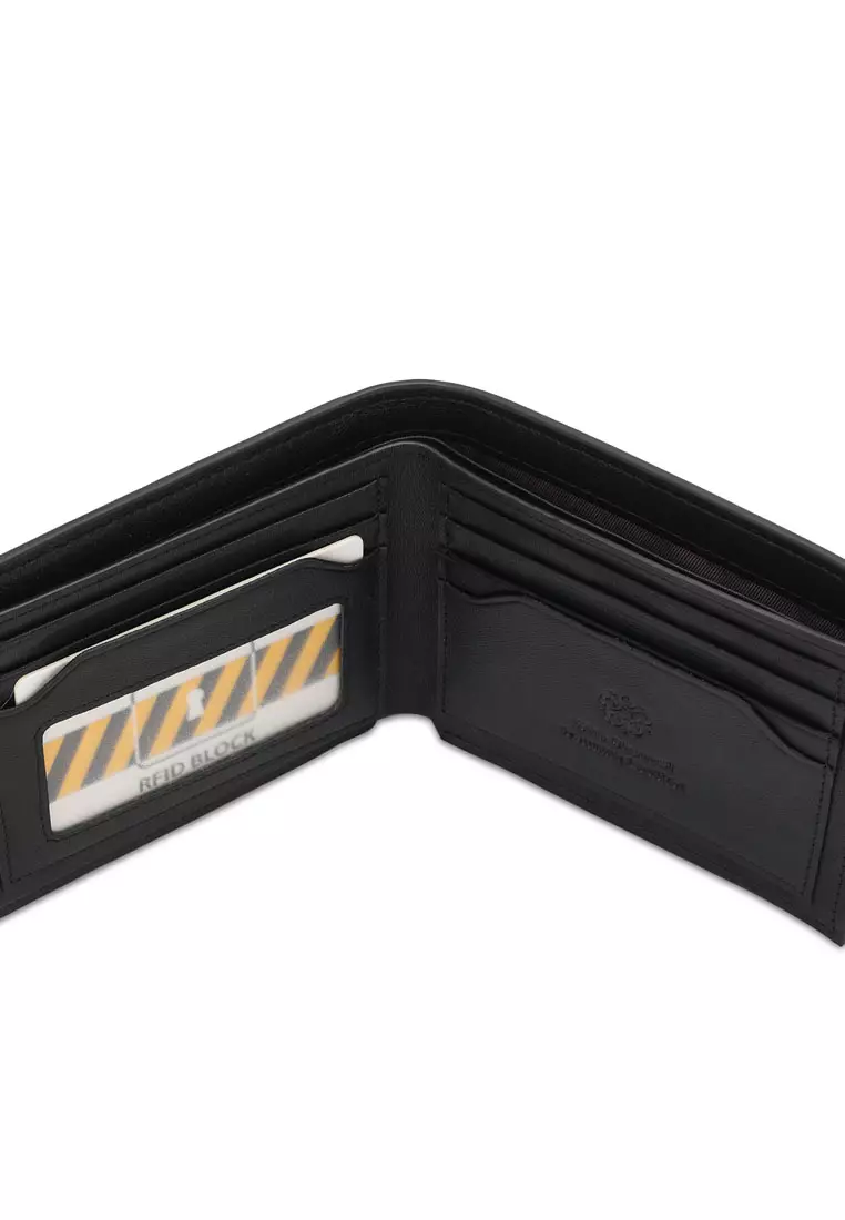 Men's Genuine Leather RFID Blocking Bi Fold Wallet (Dompet Bi Fold Pria Kulit Genuine RFID Blocking)