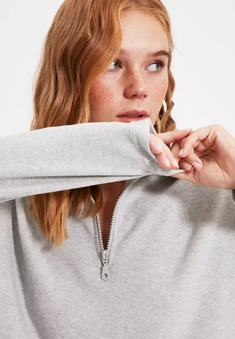 buy-trendyol-half-zip-sweatshirt-2025-online-zalora-philippines