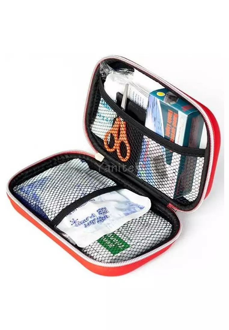 Poms Tas P3K First Aid Kit 18 in 1 Material Canvas ORIGINAL - Red