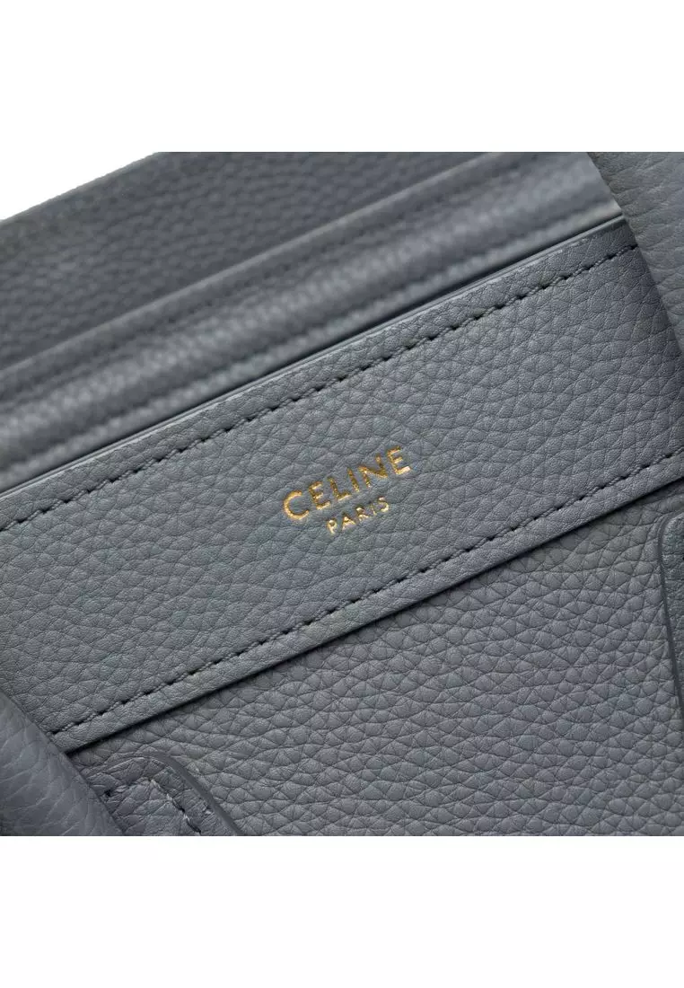 Pre-Loved Celine Nano Grained Calfskin Luggage Tote