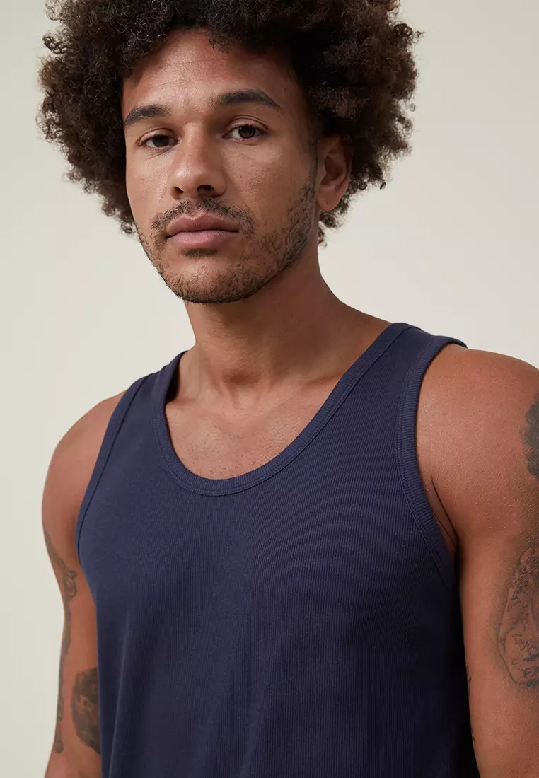 Buy Cotton On Loose Fit Rib Tank Top Online ZALORA Malaysia