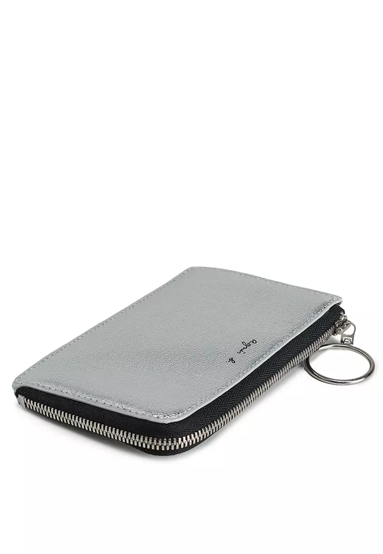 Metallic Leather Card Case