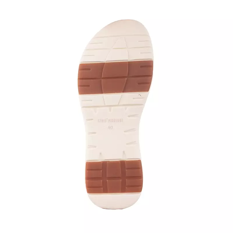 Sandal Strap Sling Back Wanita Casual Gino Mariani Brianna Off White