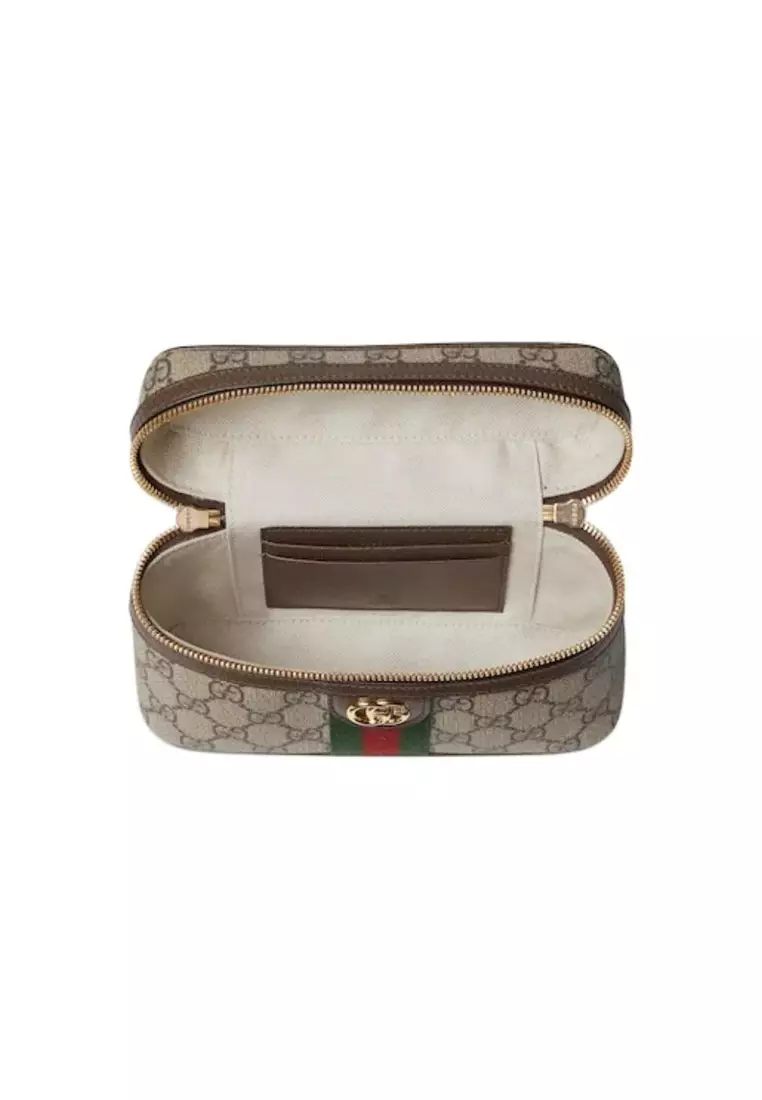 Women's Shoulder Bag in Beige with Dark Brown Color 816357 96IWG
