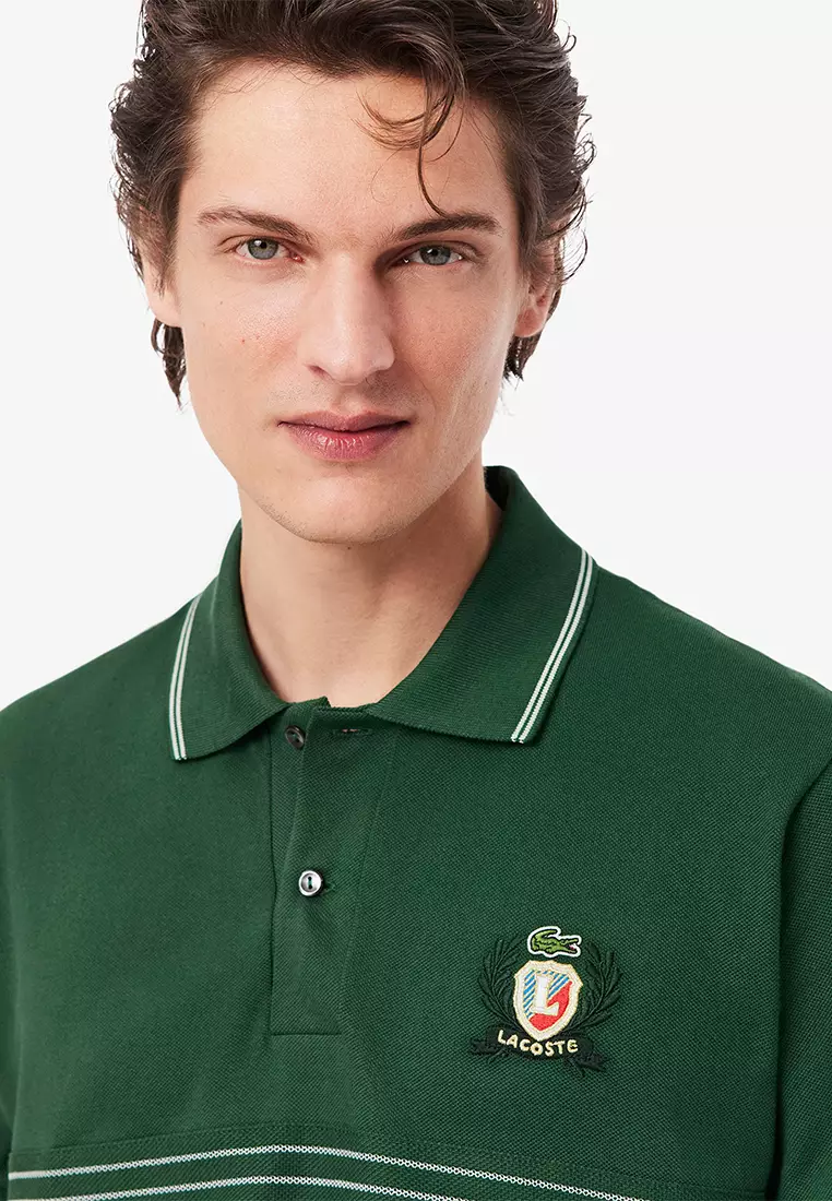 Classic Fit L.12.12 Embroidered Shield Polo Shirt