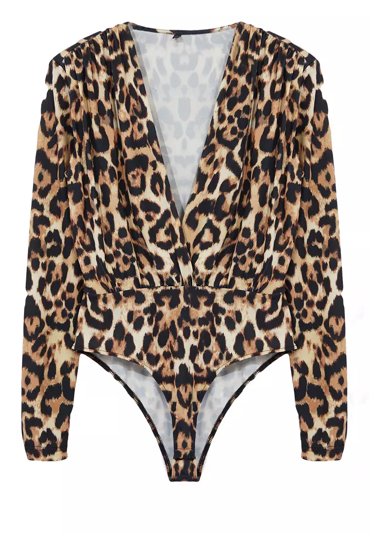 Multicolored Double Breasted Knitted Bodysuit TPRAW22BD0161