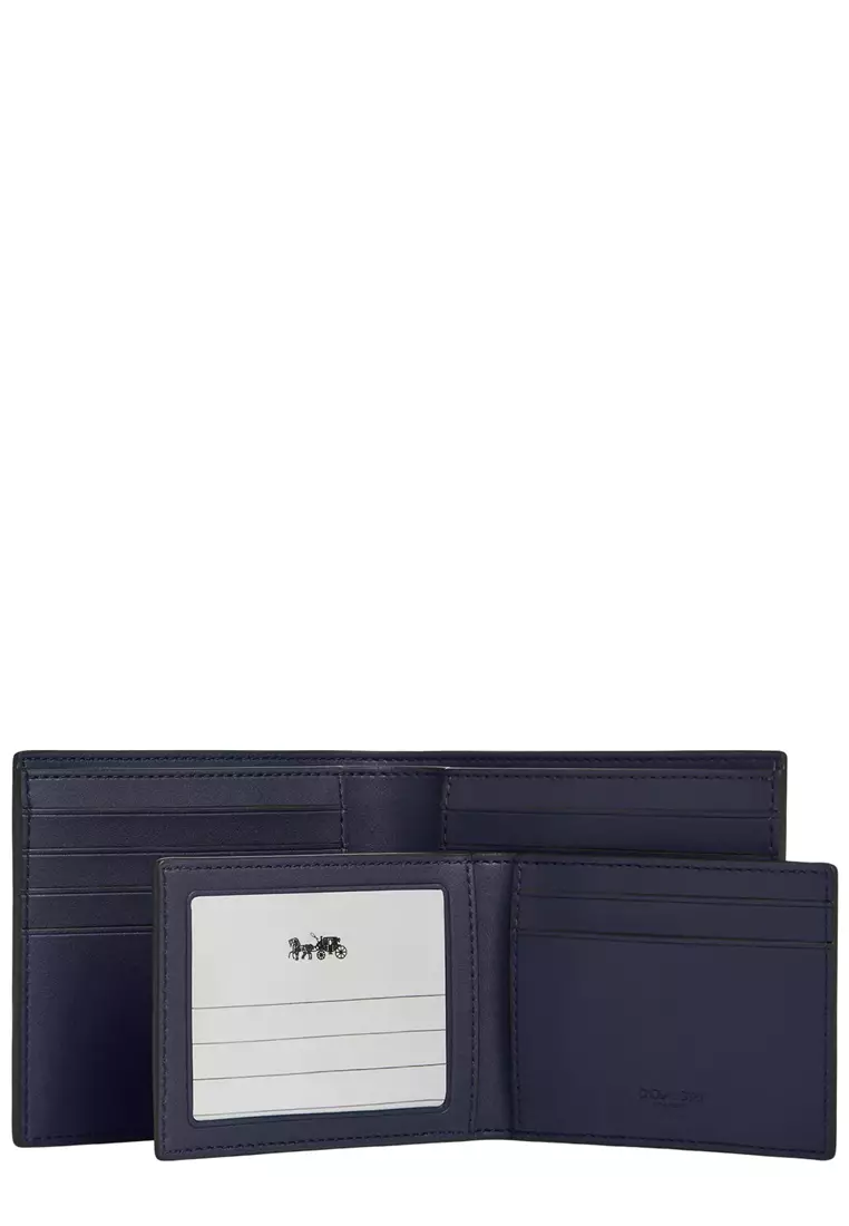 3-In-1 Wallet In Signature Camo Print - Blue Multi CW232