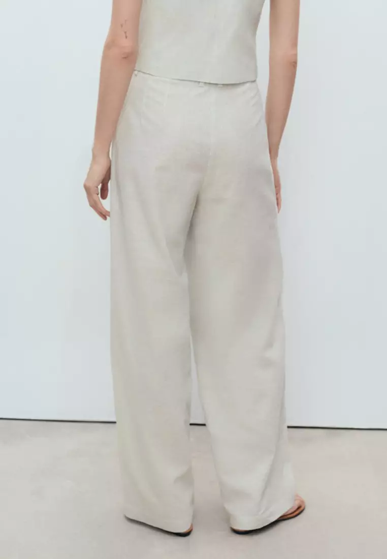 Straight-Fit Suit Trousers